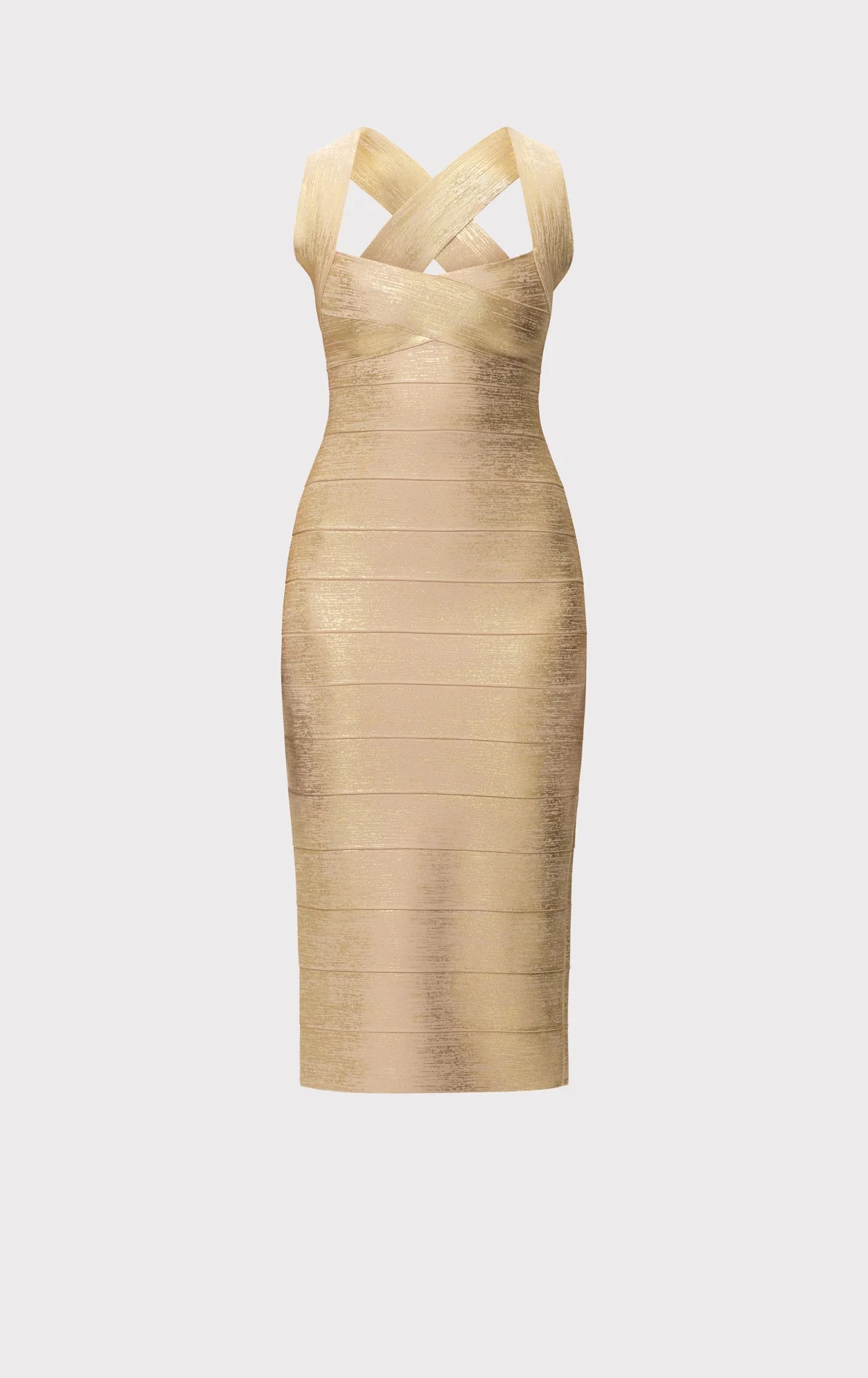THE METALLIC SANDRA DRESS - 1