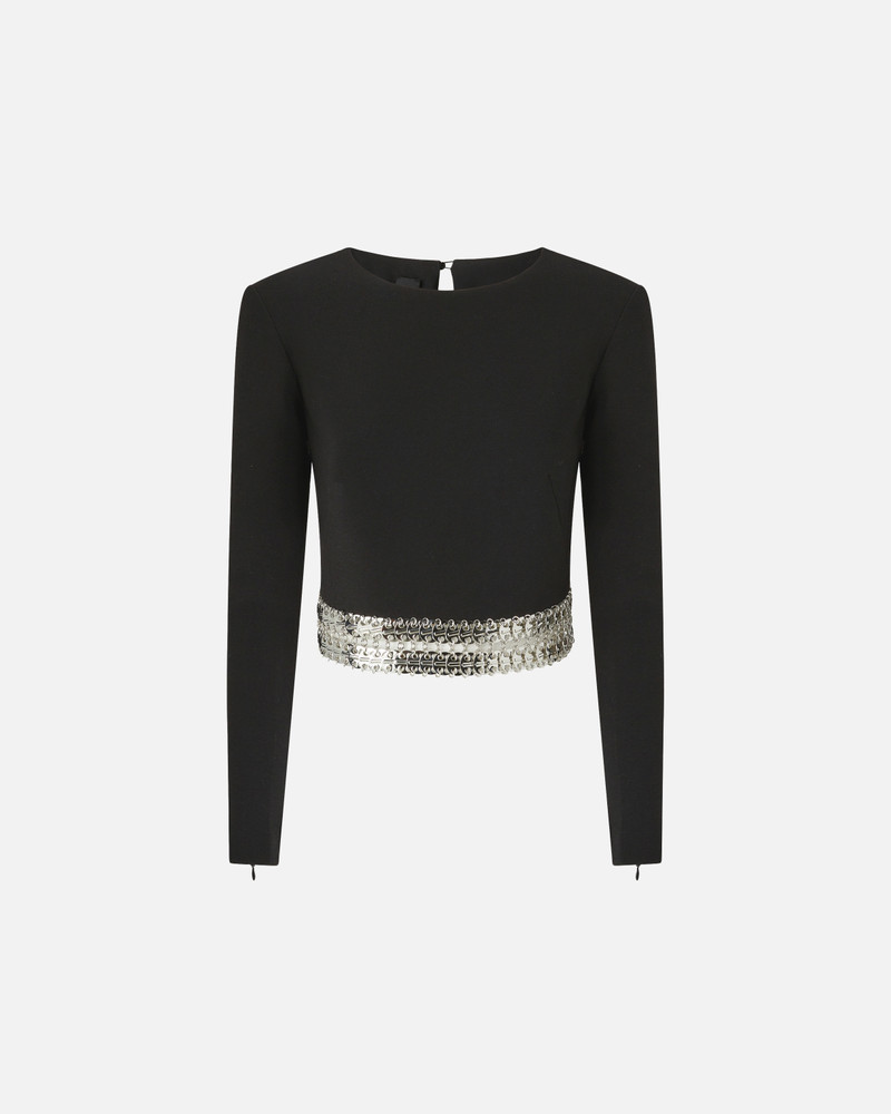 LONG-SLEEVED TOP WITH METAL EMBELLISHMENTS 1