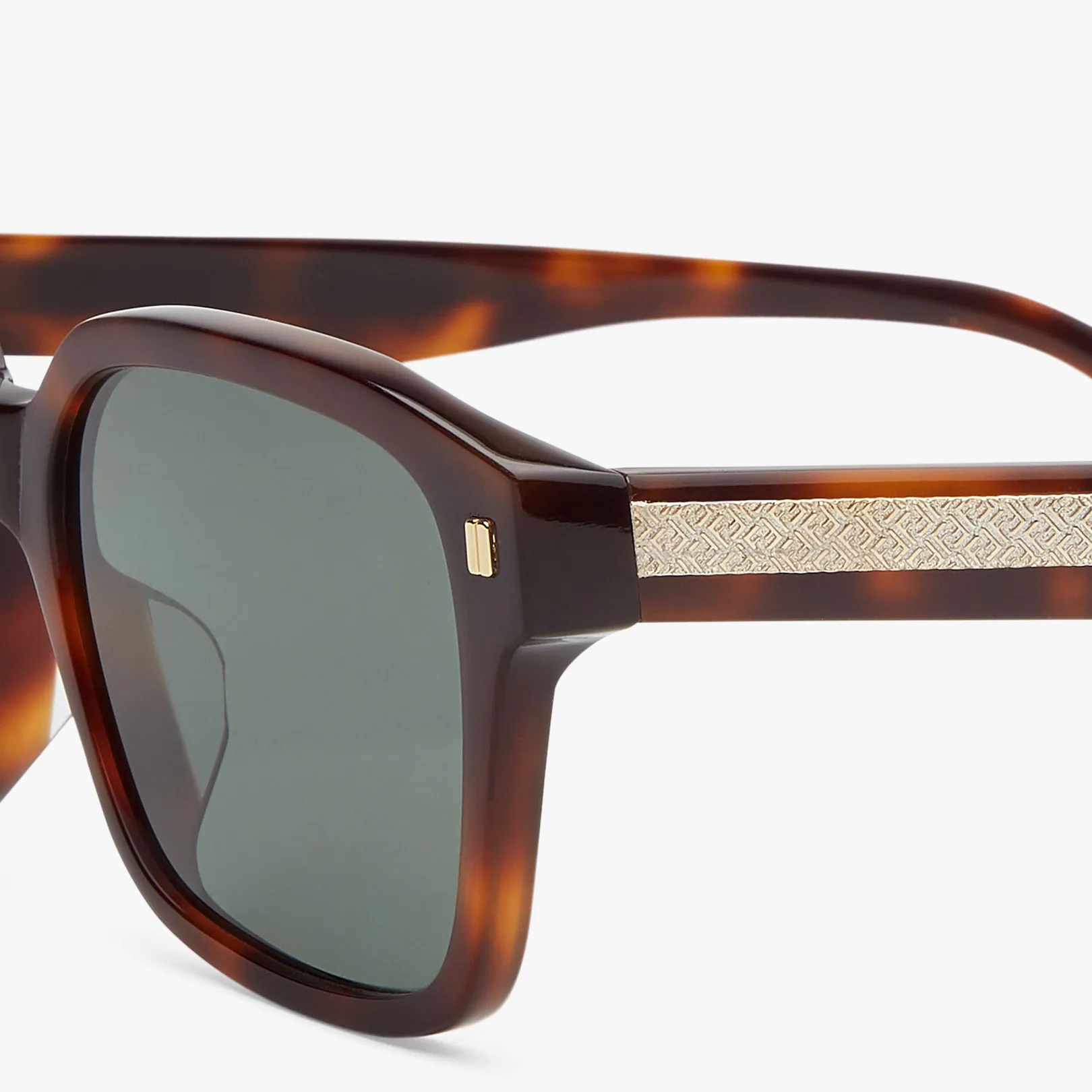 Low bridge fit brown sunglasses - 3