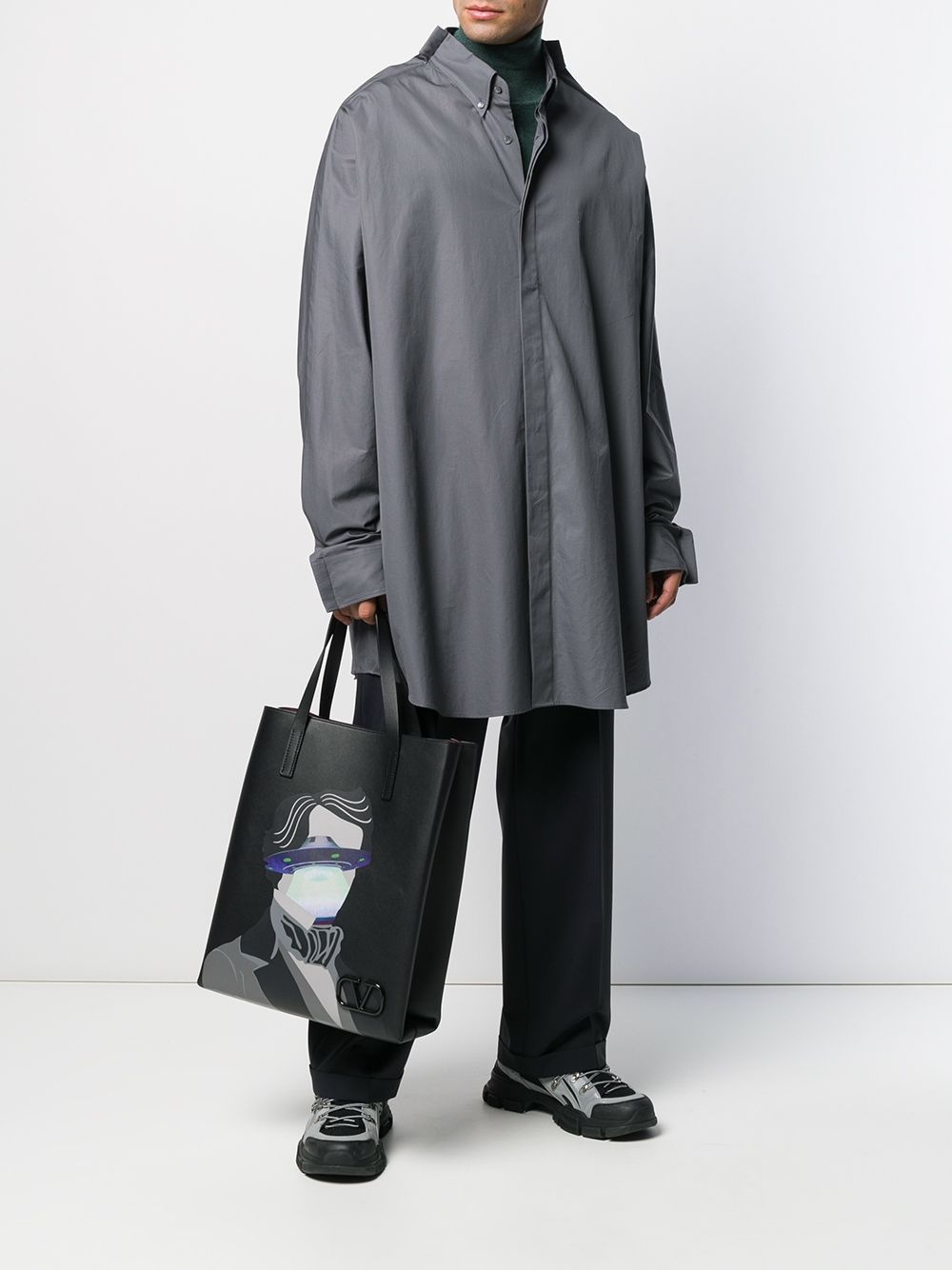 straight-leg tailored trousers - 3