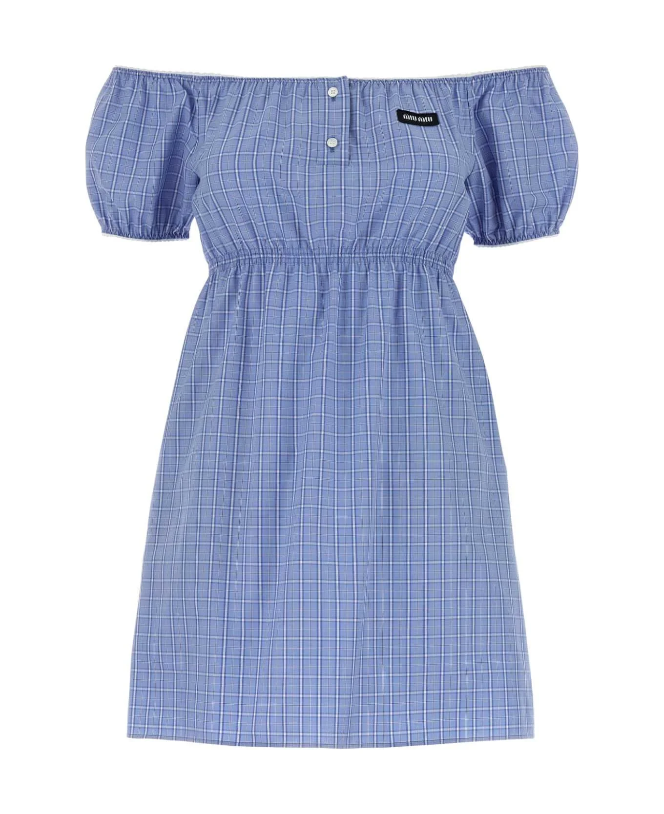 Embroidered Poplin Mini Dress - 1