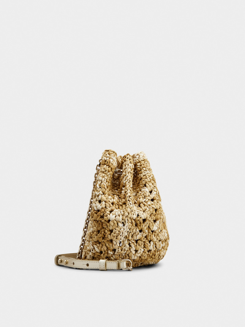 Roger Vivier Très Vivier Bucket Bag in crochet outlook