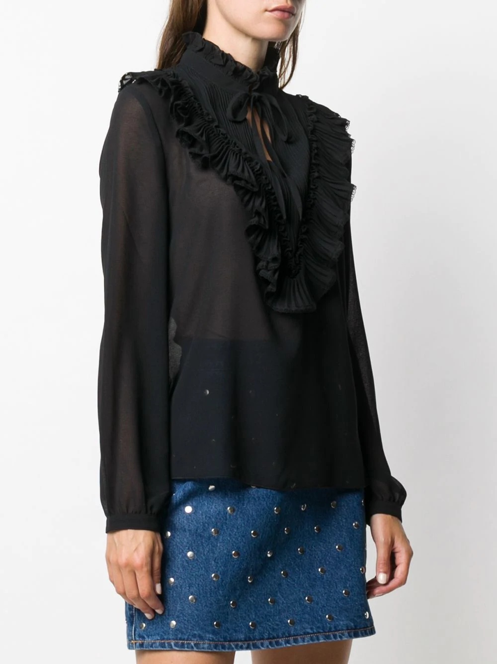 Georgette ruffled blouse  - 3