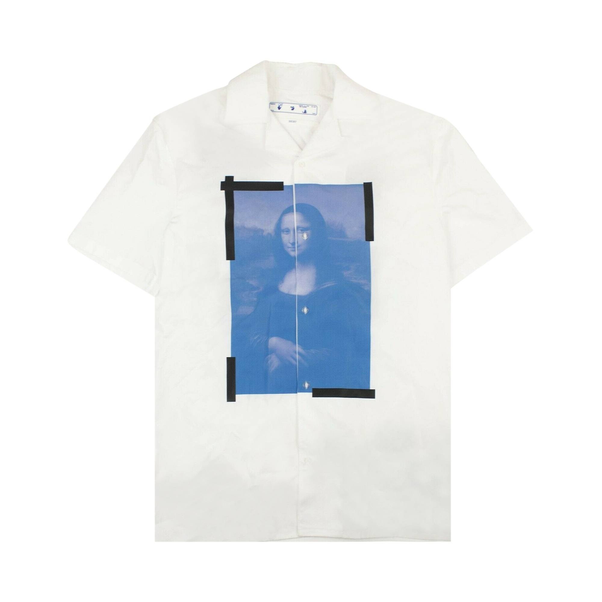 Off-White La Gioconda Bowling Shirt 'White/Black' - 1