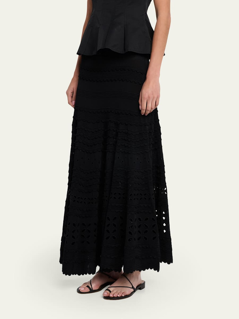 Annisa Eyelet Knit Maxi Skirt 4