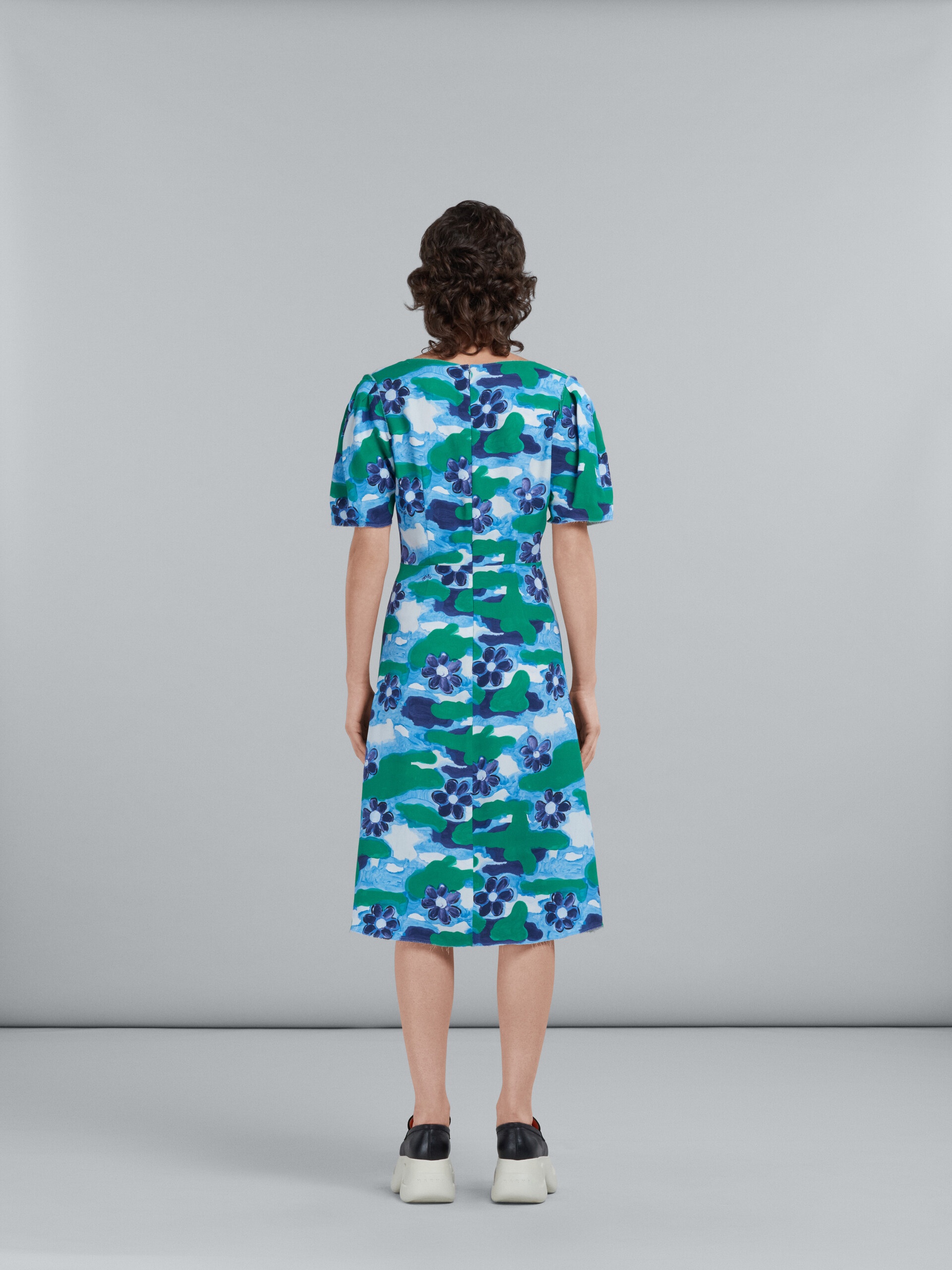 PRINTED CADY DRESS - 3