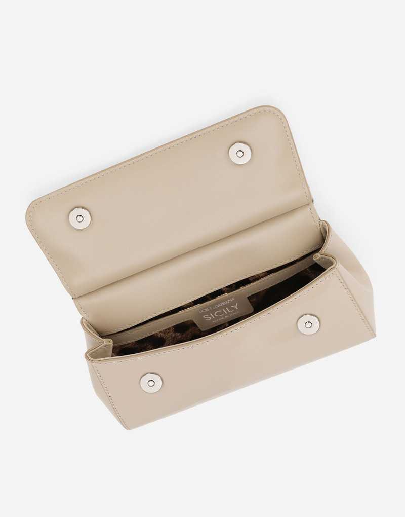 Small Sicily bag in polished calfskin 5