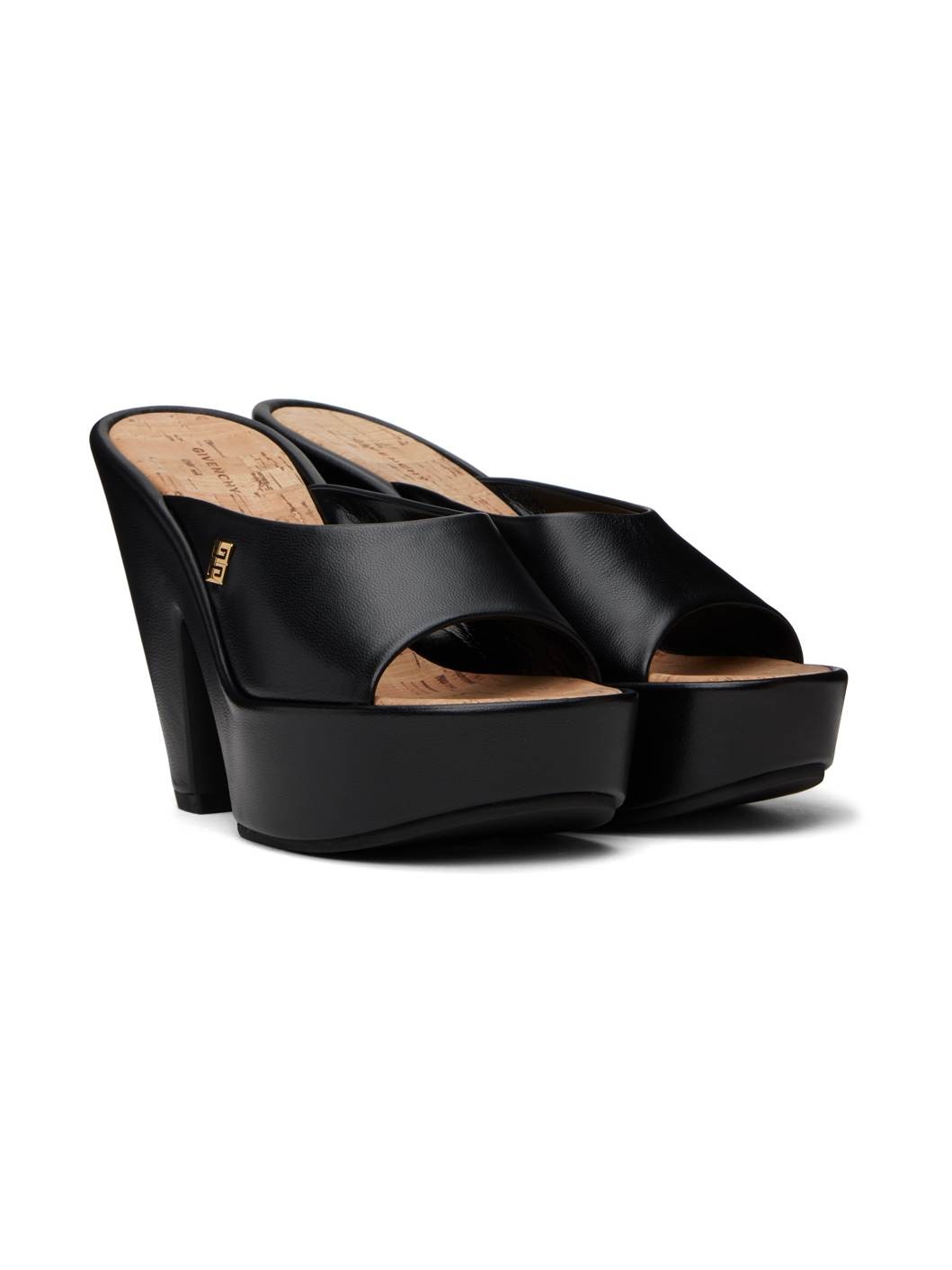 Black 4G Doll Mules - 4