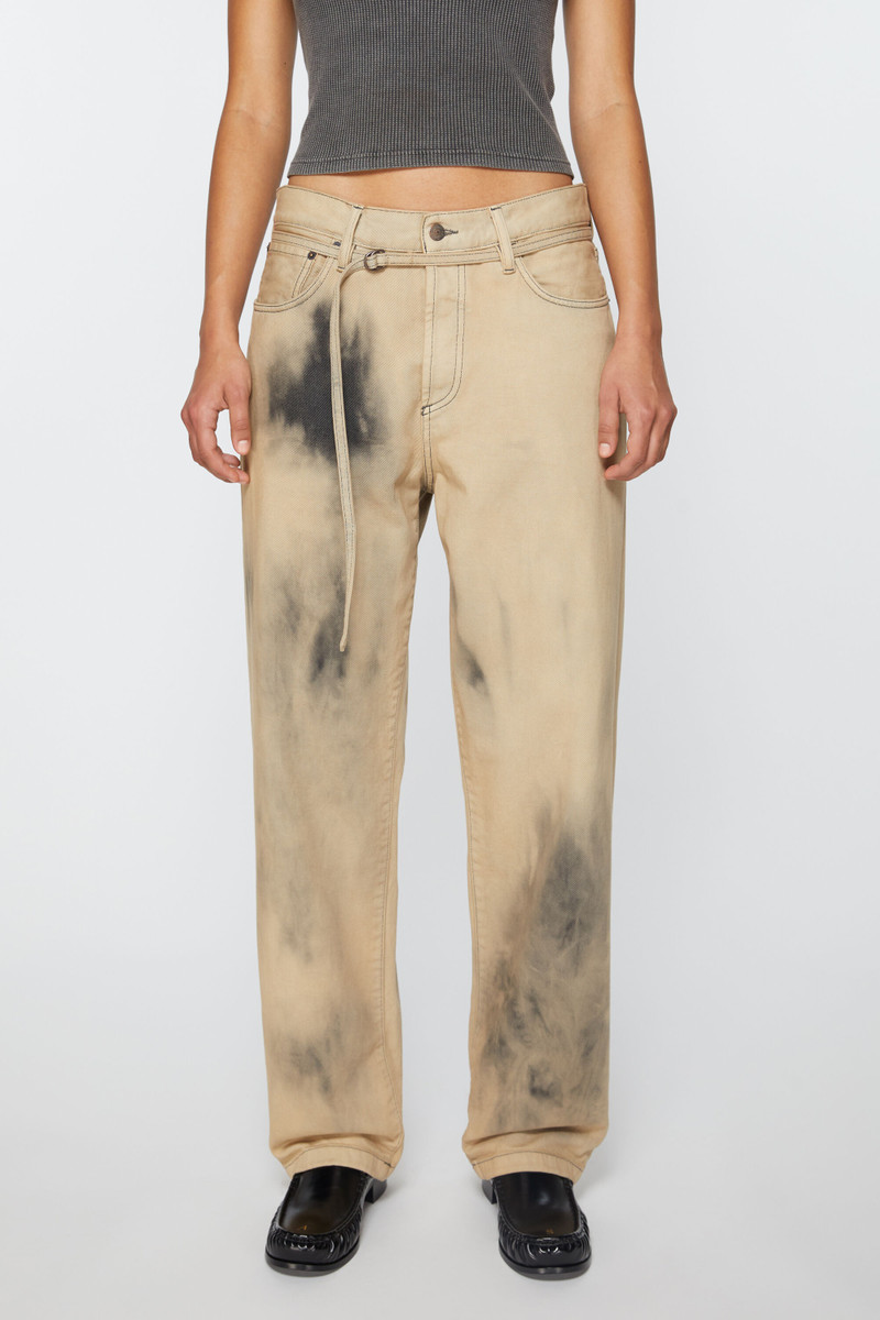 Acne Studios Loose fit jeans - 1991 Toj - Beige/black outlook