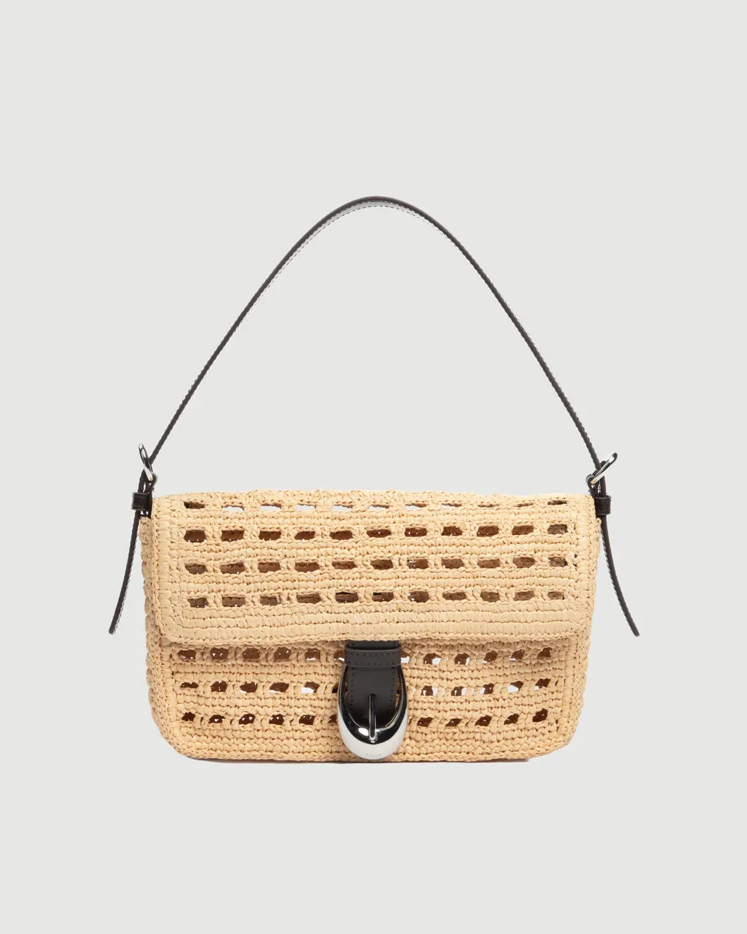 HARLOW RAFFIA BAG NATURAL TAN - 1
