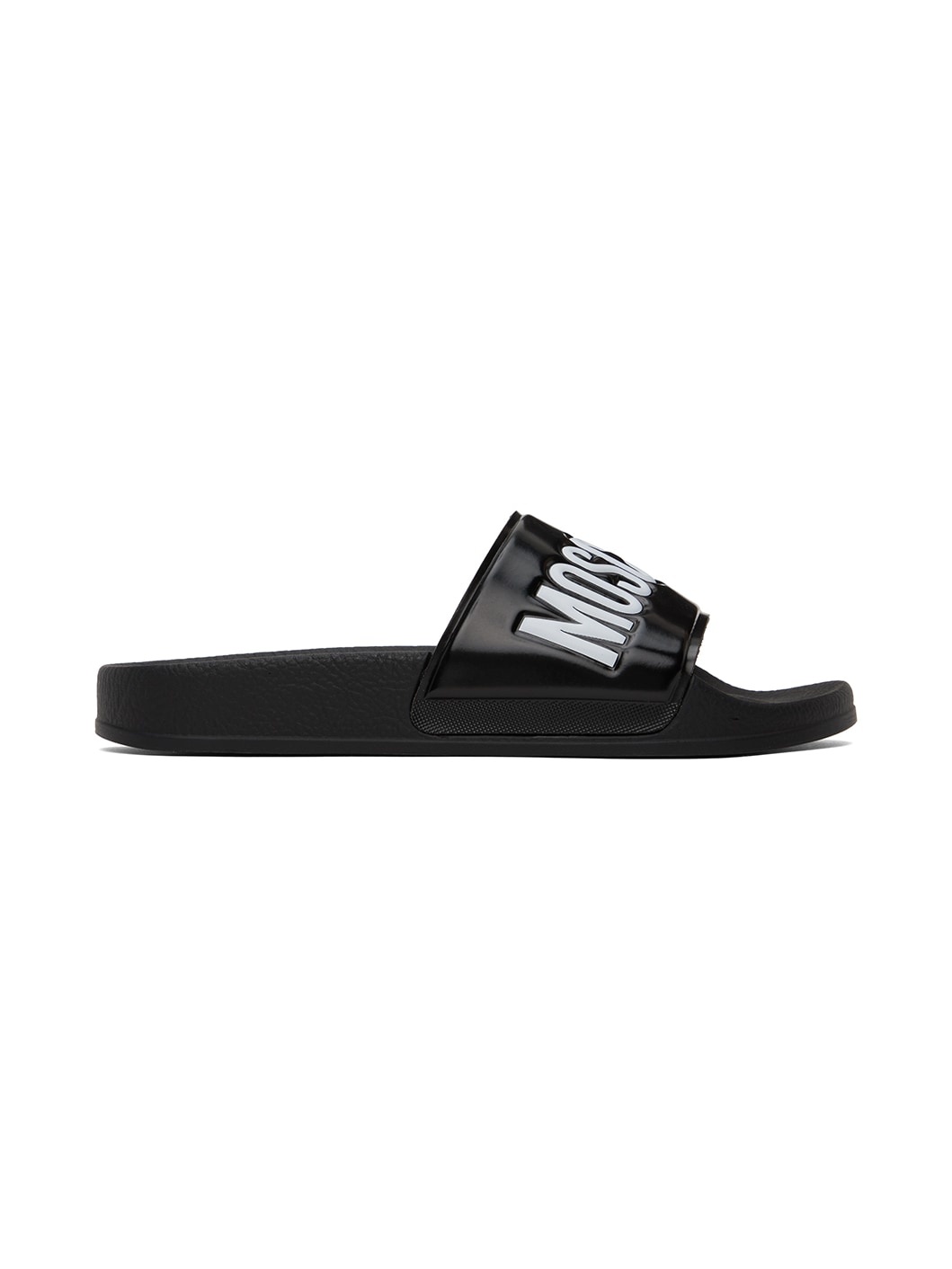 Black PVC Logo Pool Slides - 1