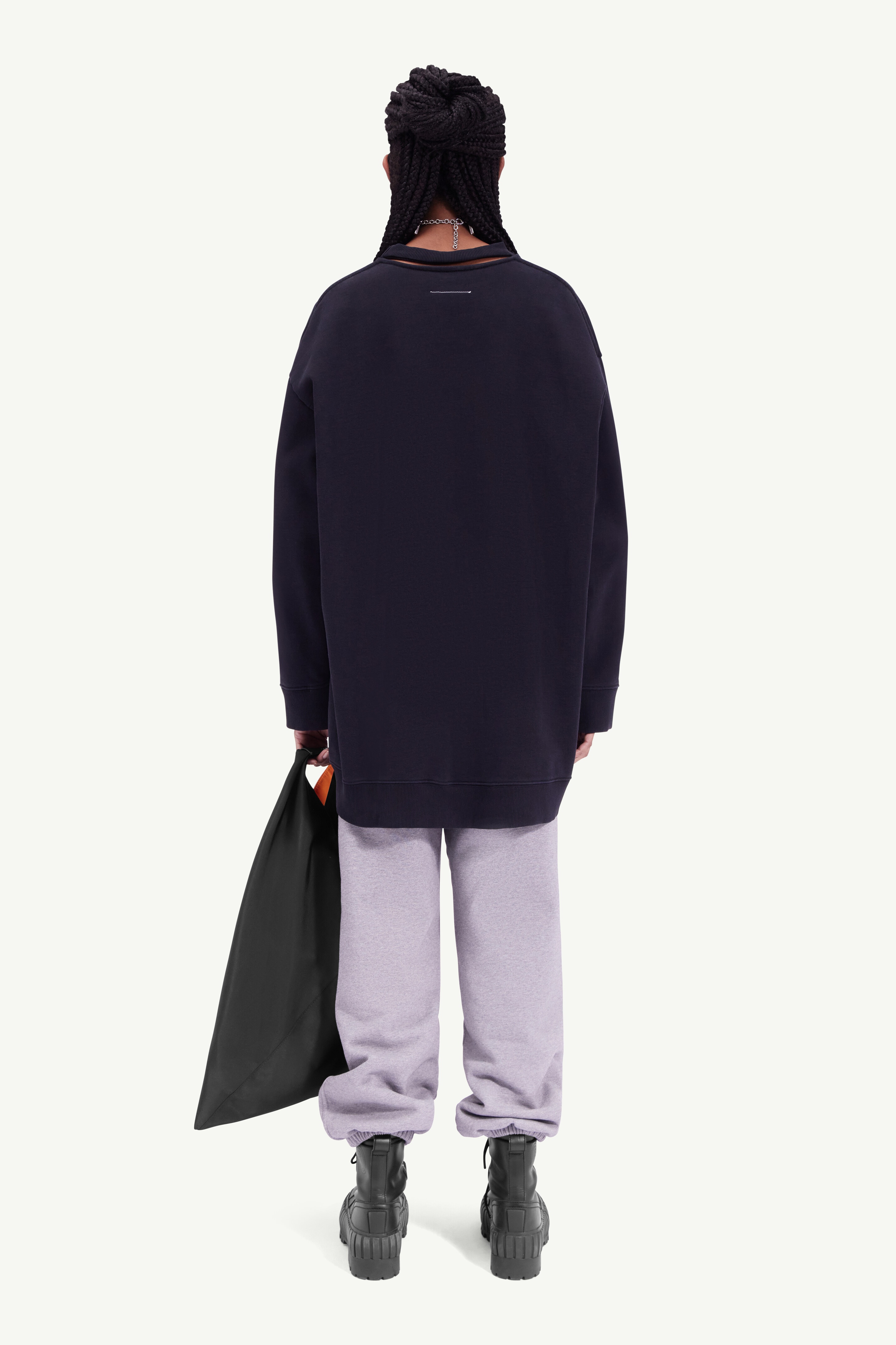 Logo apron sweatshirt - 4