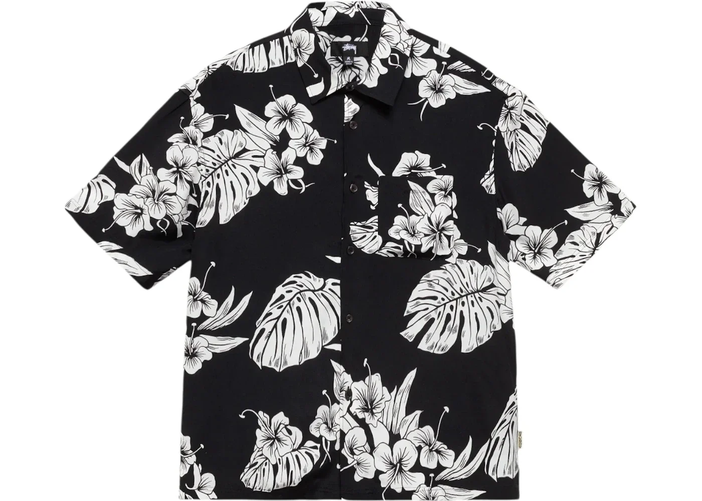 Stussy Hawaiian S/S Shirt Black - 1