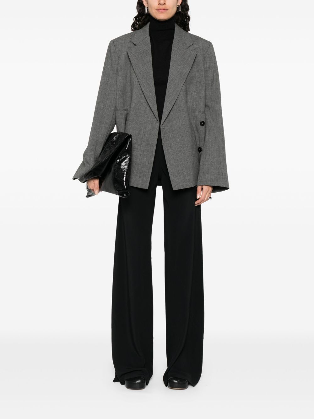 cotton-blend trousers - 2