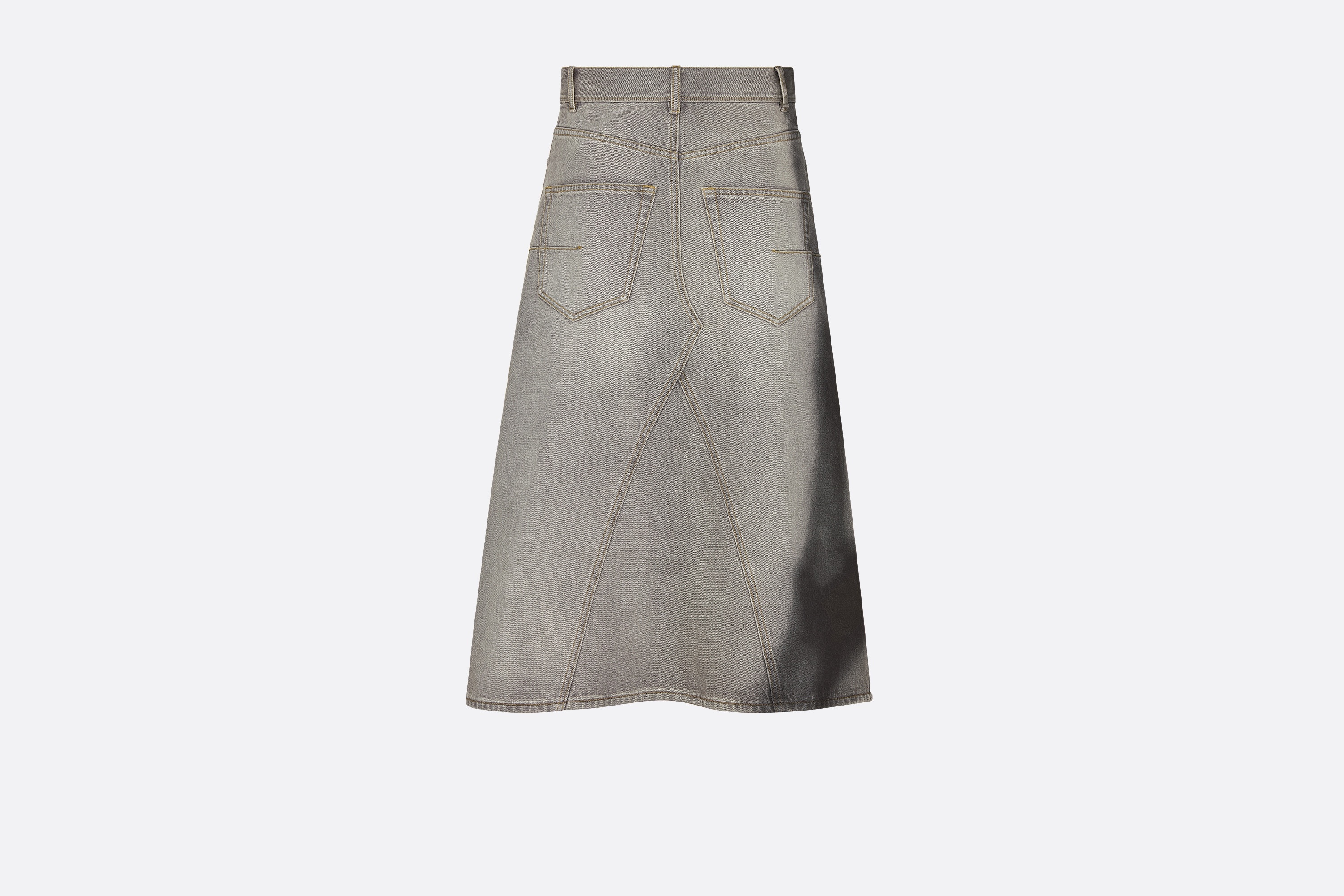 Flared Mid-Length Skirt - 6