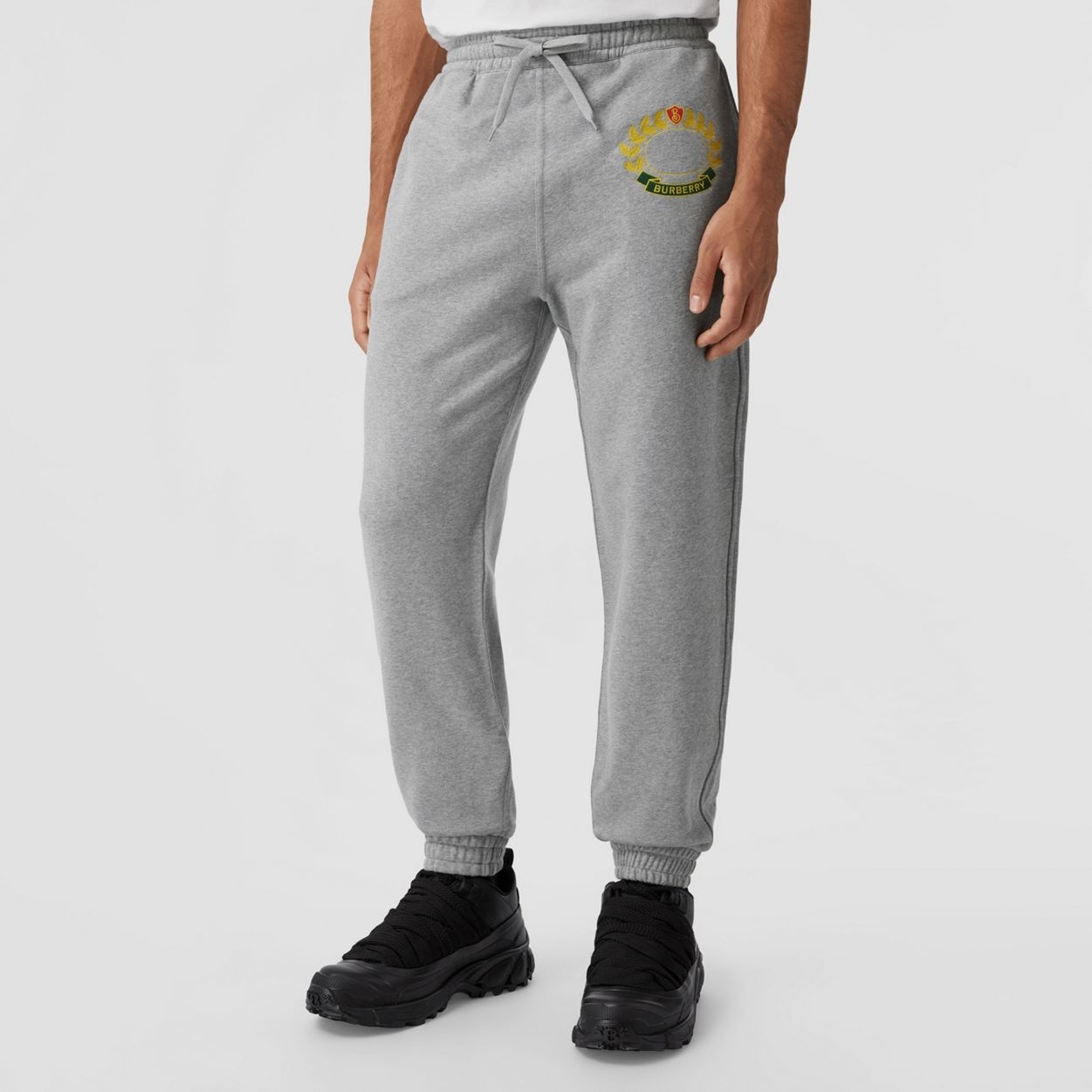 Oak Leaf Crest Cotton Jogging Pants - 5