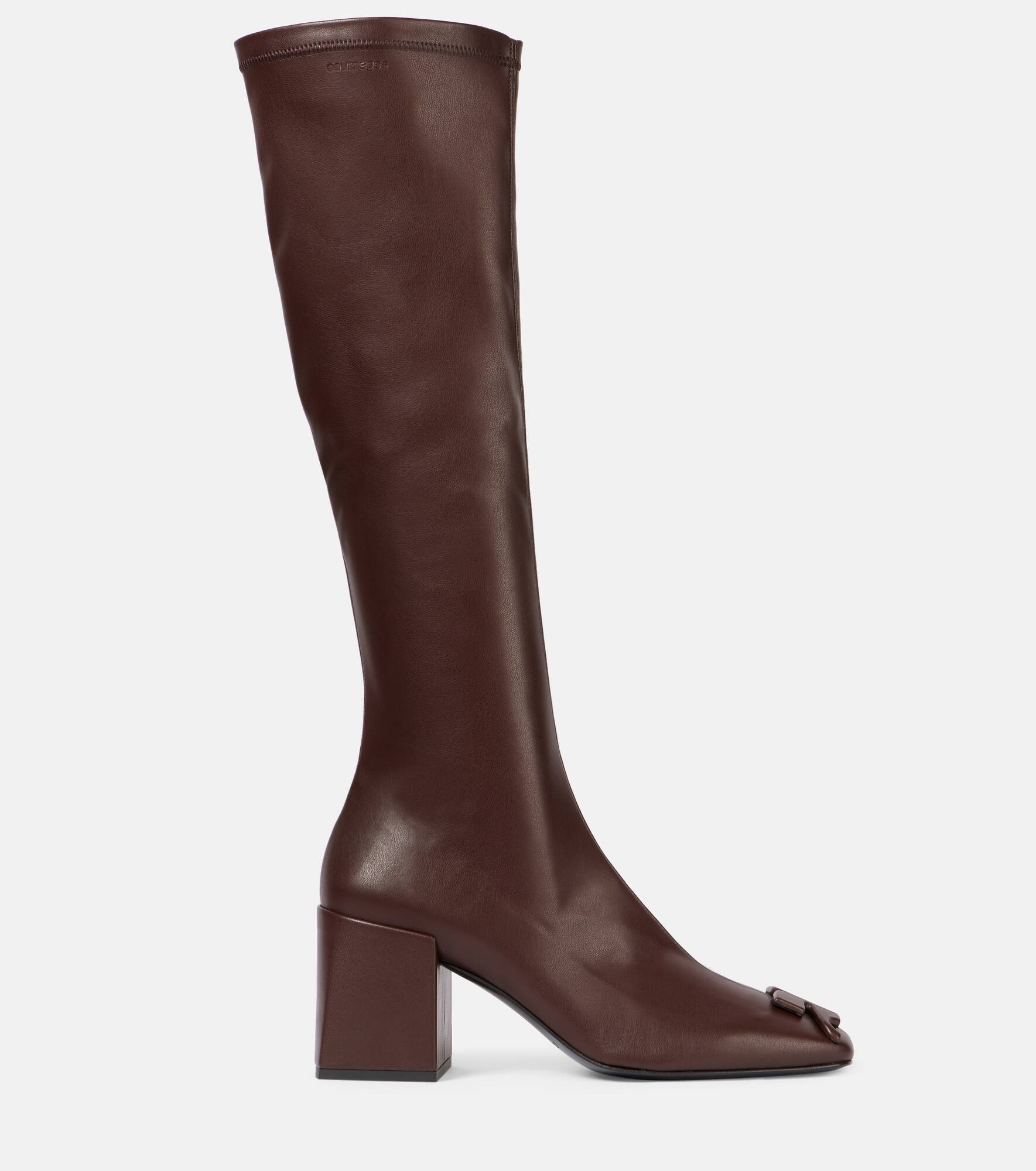 Reedition faux leather knee-high boots - 4