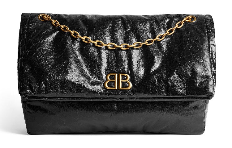 (WMNS) Balenciaga Monaco Large Chain Bag 'Black' 7659332AAR81000 - 2
