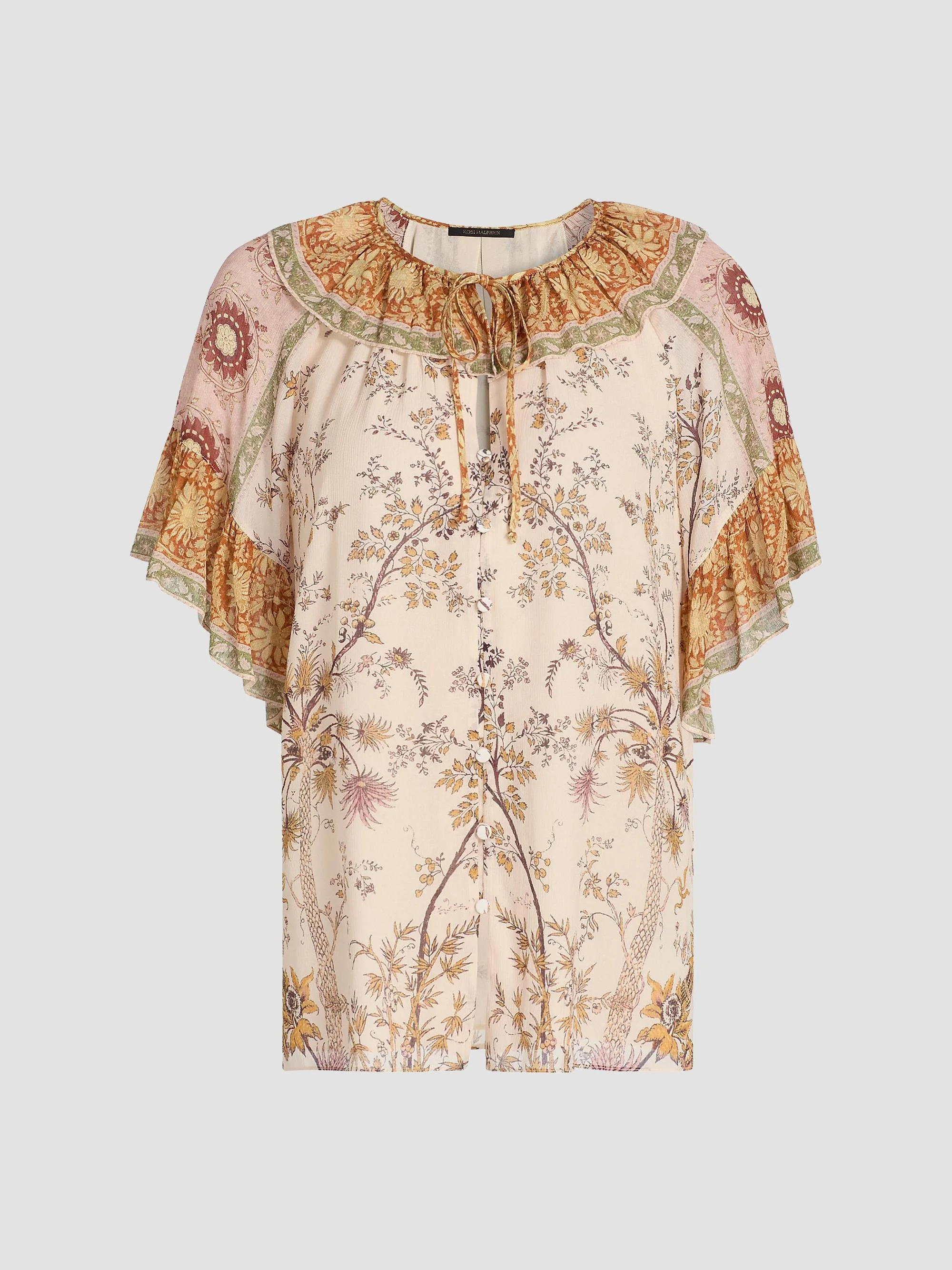 Women's Verity Printed Tunic Blouse - Honey Multi - 1