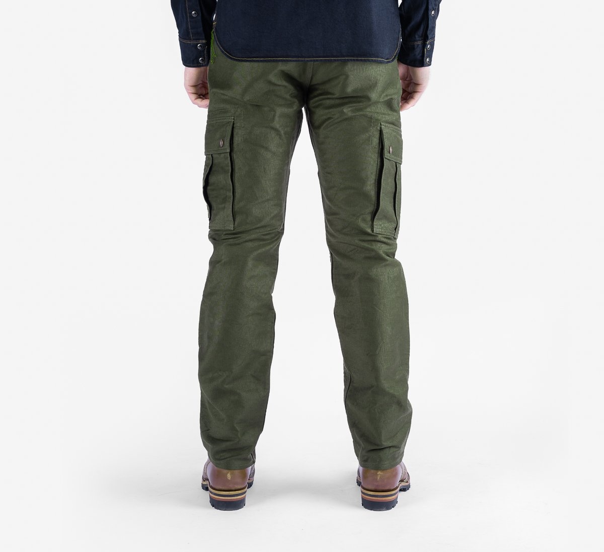 IHDR-502-ODG 12oz Cotton Whipcord Cargo Pants - Olive - 3