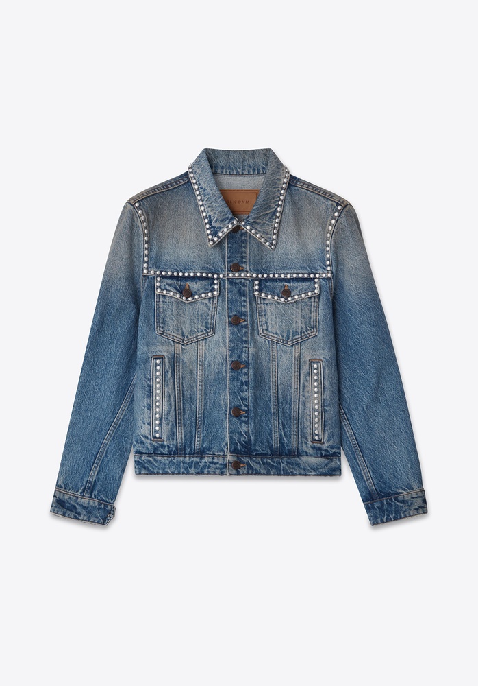 DENIM JACKET 75 VINTAGE BLUE STUDS - 2