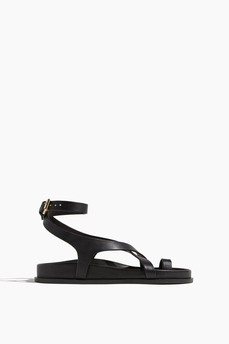 Jalen Slim Sandal in Black - 1