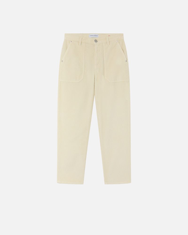 STRIPED VELVET CHINOS 1