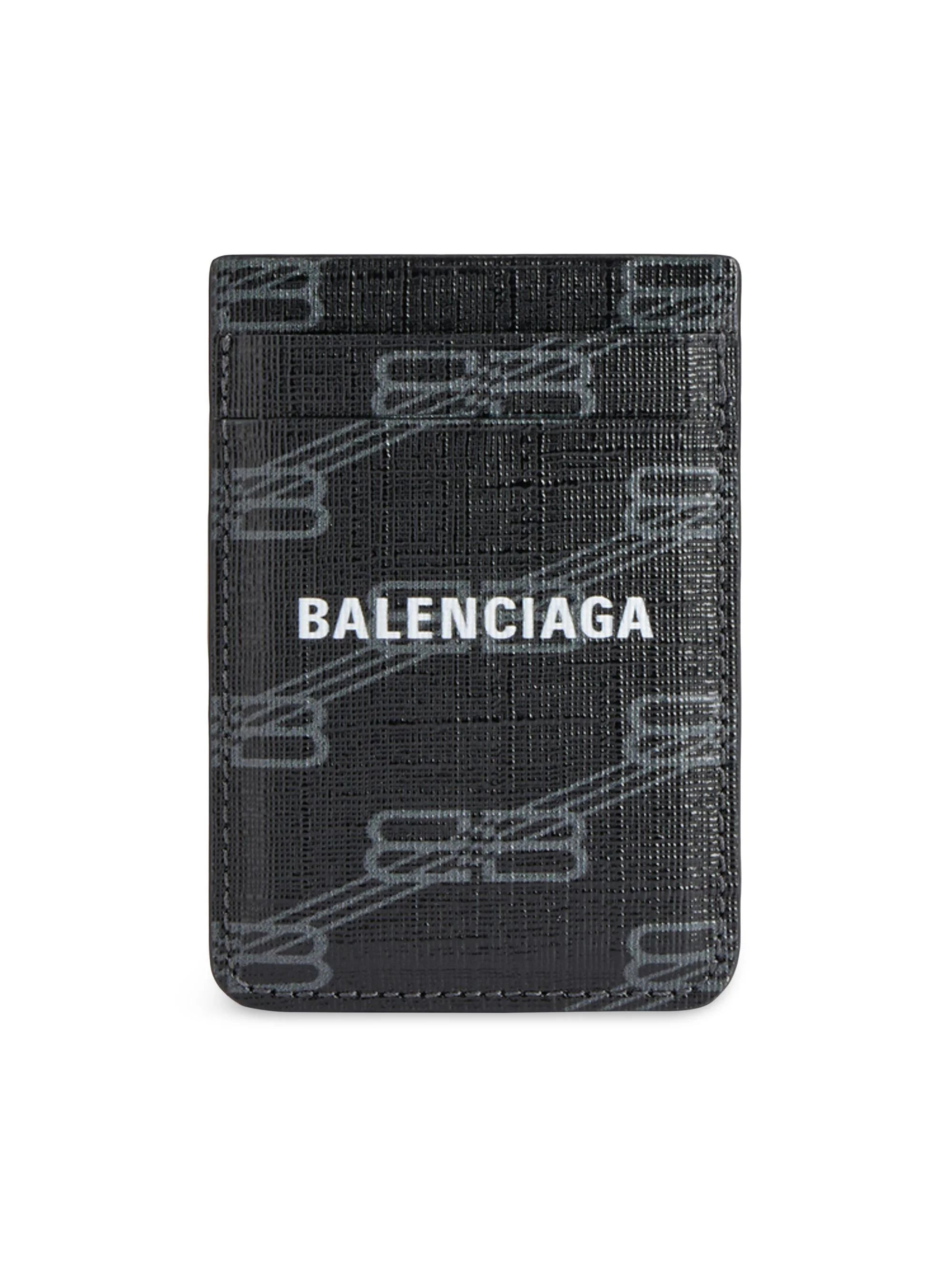 Men's BB Signature Magnet Card Holder - Black - 1