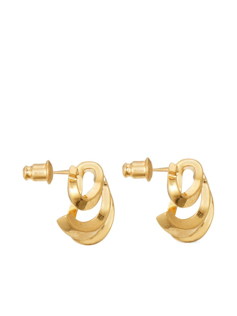 triple Gancini hoop earrings - 5