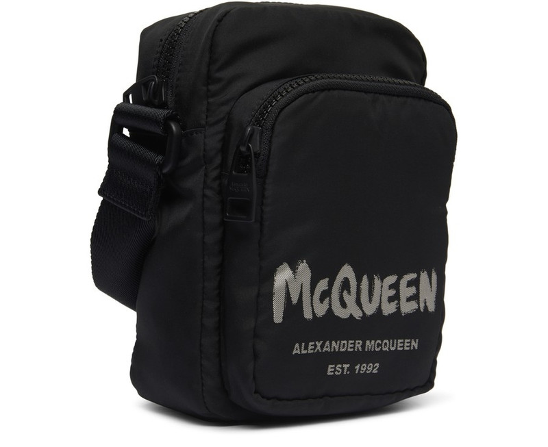 graffiti logo-print messenger bag 3