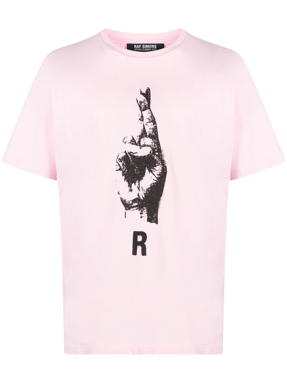 hand sign short-sleeve T-shirt - 1