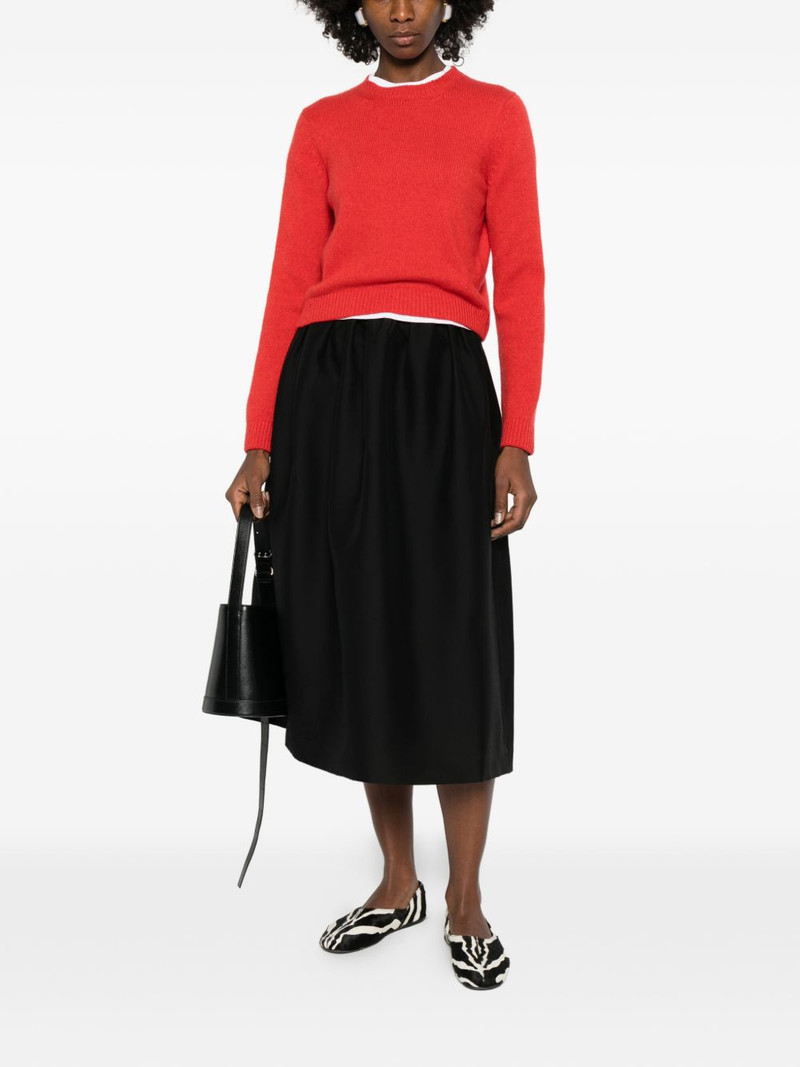 TOTEME zip-fastening midi skirt outlook