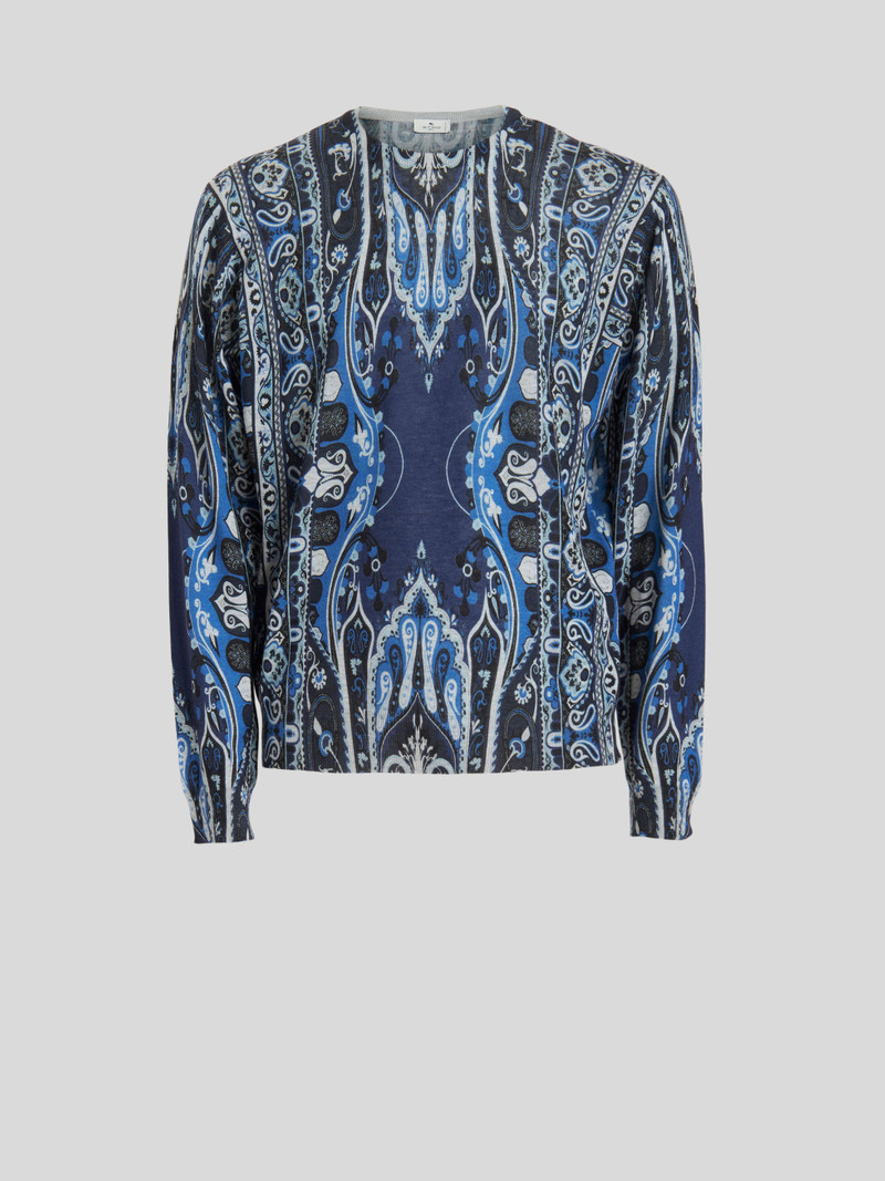 PAISLEY SILK AND CASHMERE JUMPER 1