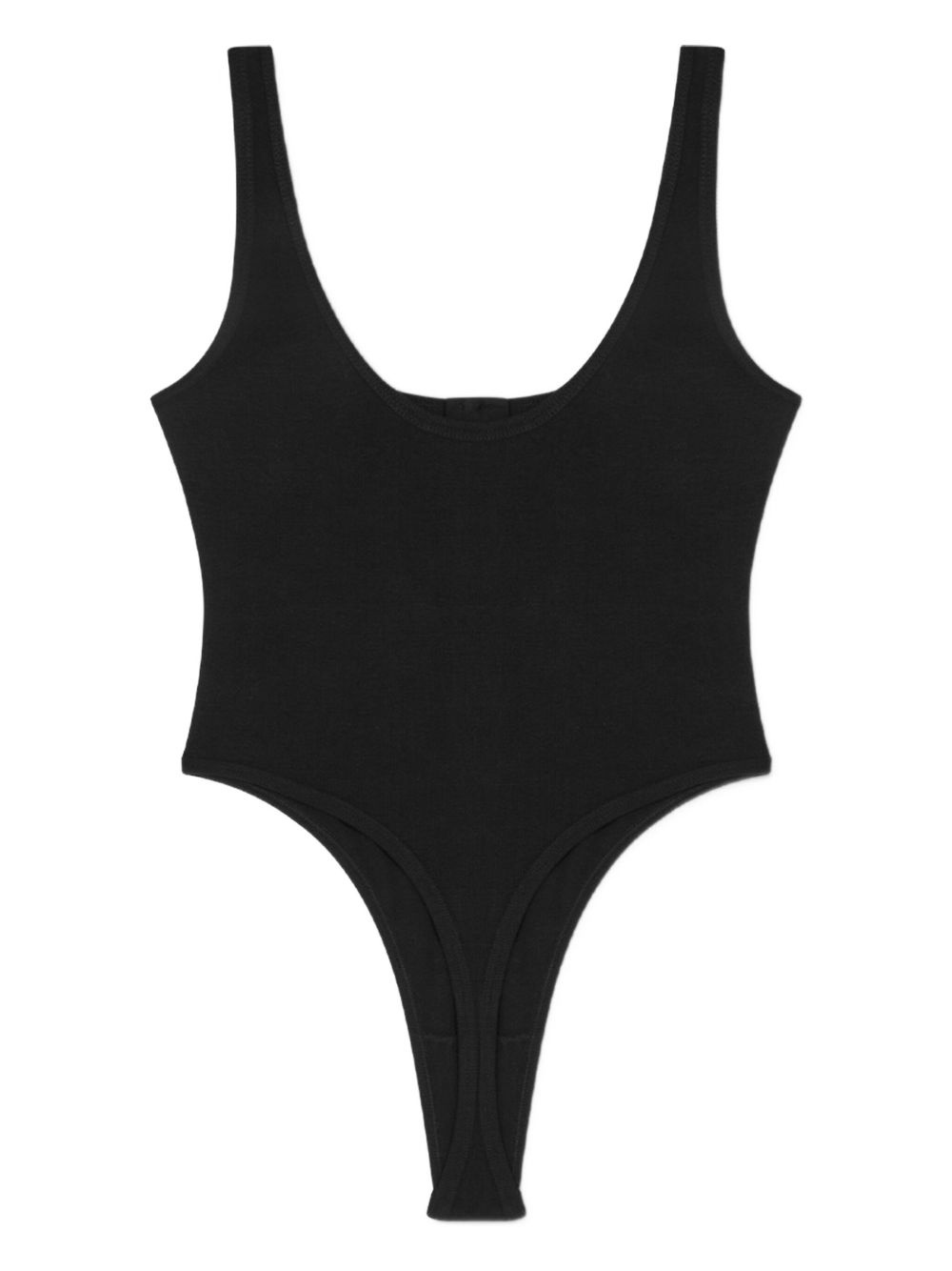Logo ribbed bodysuit - 4