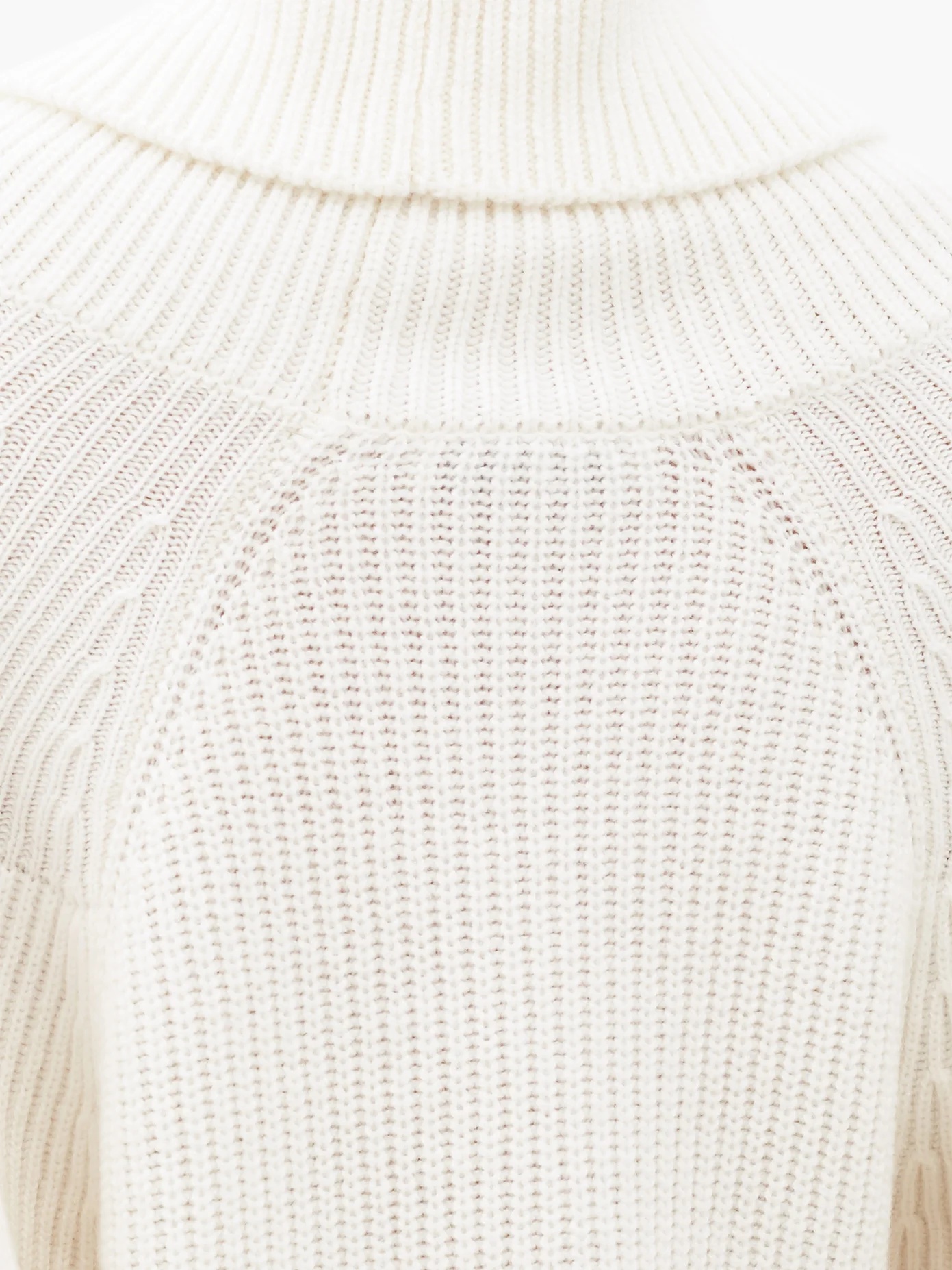 Roll-neck ribbed cashmere sweater - 4