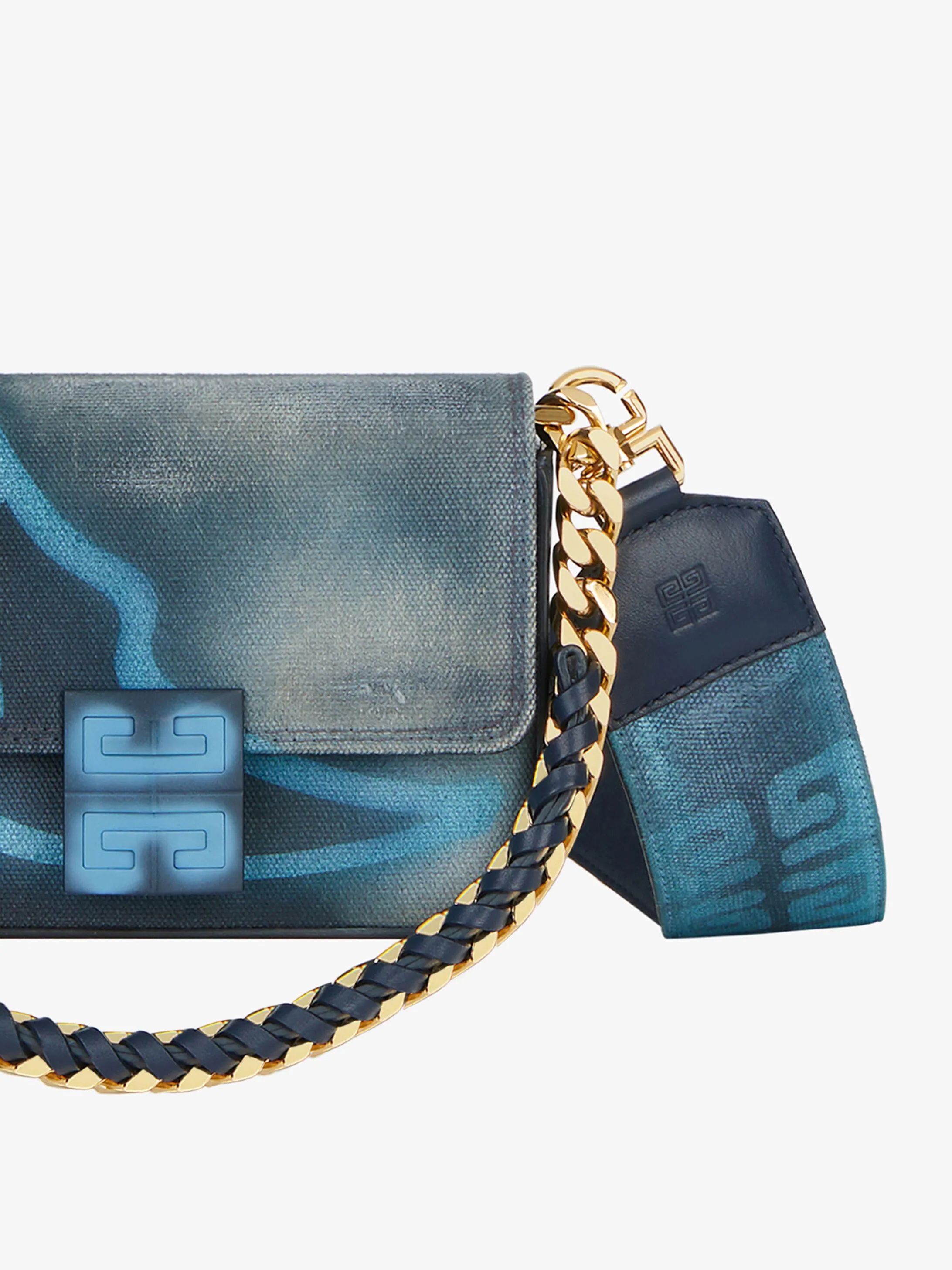 SMALL 4G BAG IN PRINTED GRAFFITI EFFECT CANVAS WITH CHAIN - 7