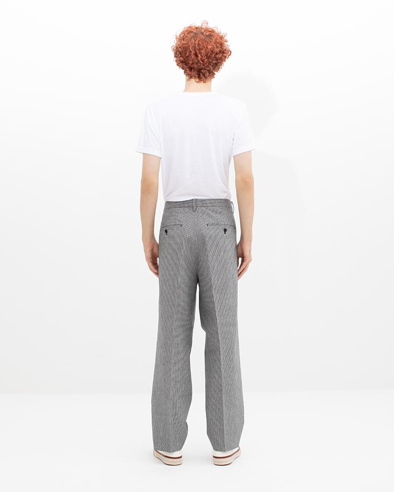 WIDE SLACKS SANTOME BLACK CHECK - 4
