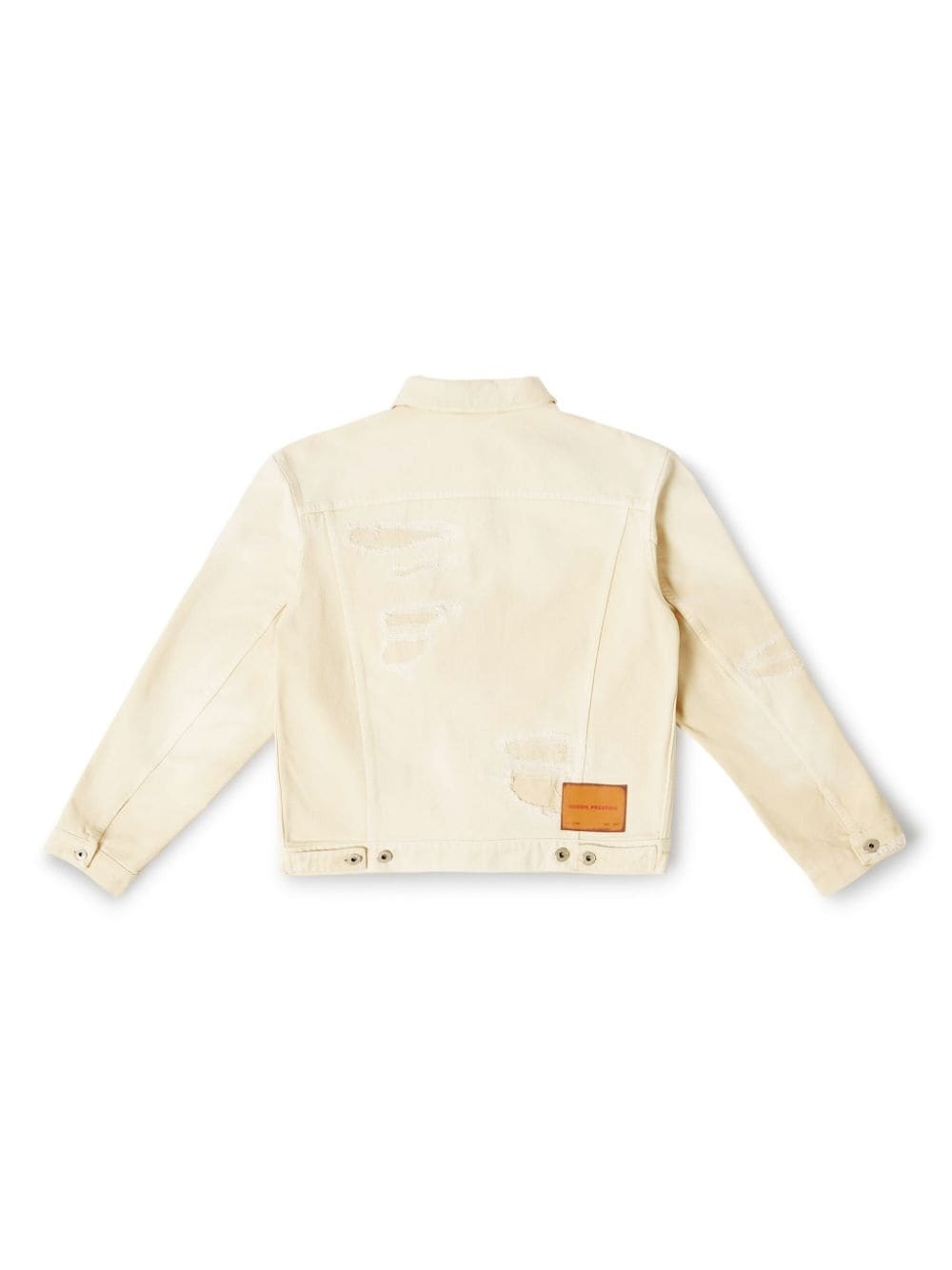 logo-patch cotton jacket - 6
