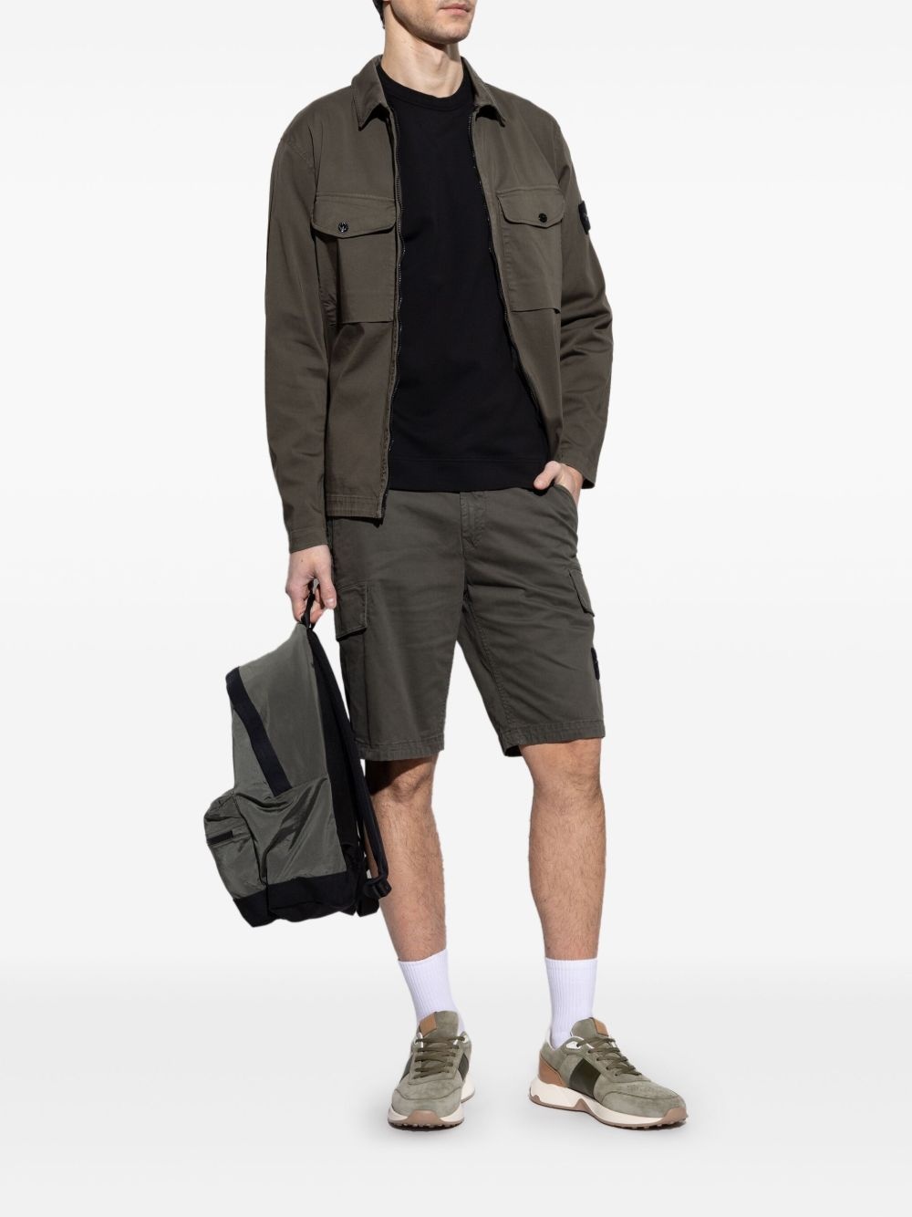 compass-badge bermuda shorts - 2