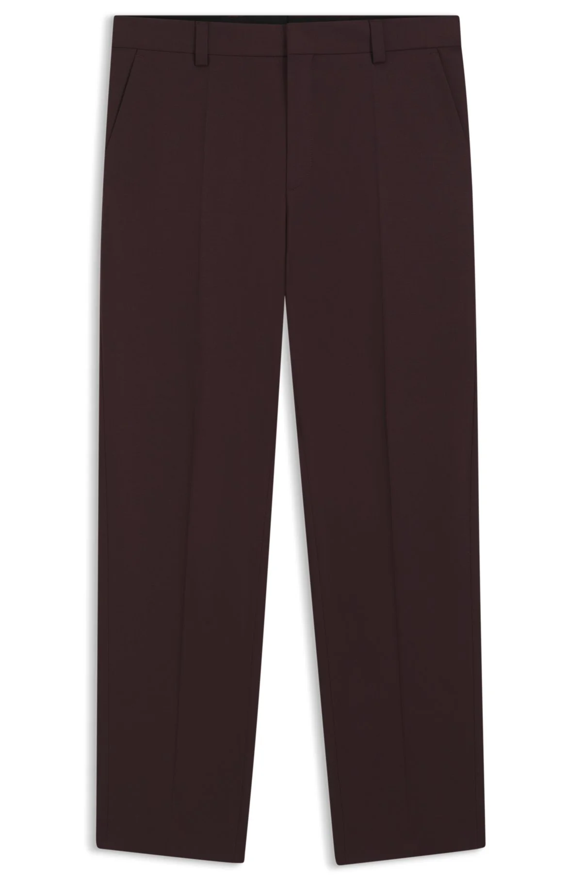 MODERN-FIT TROUSERS IN WOOL-BLEND POPLIN - 1