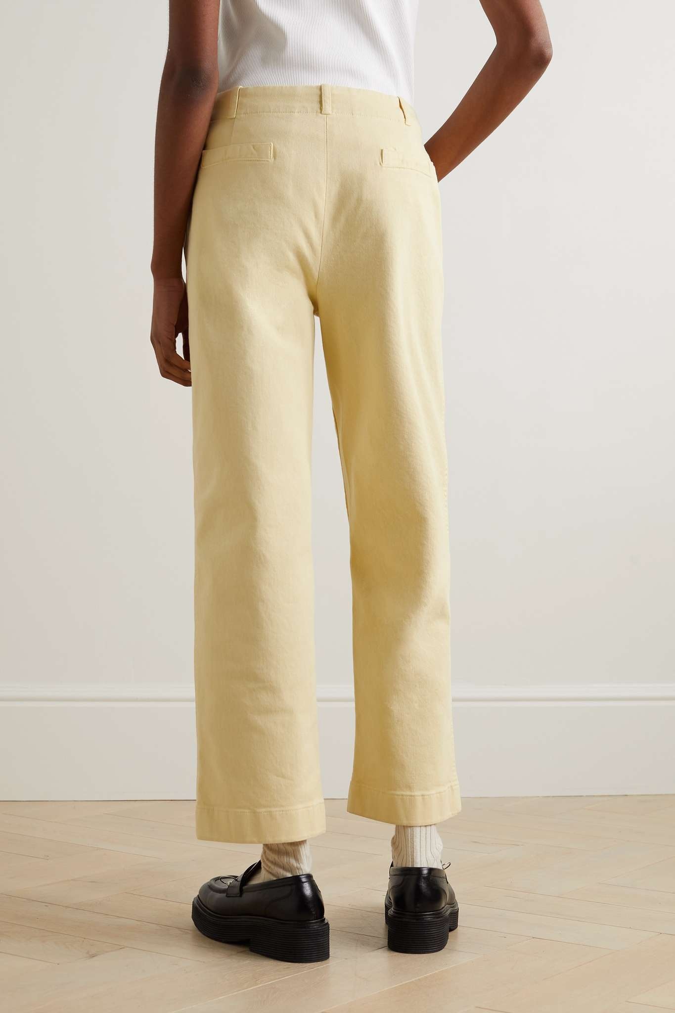 Cloutier cotton-blend twill straight-leg pants - 4