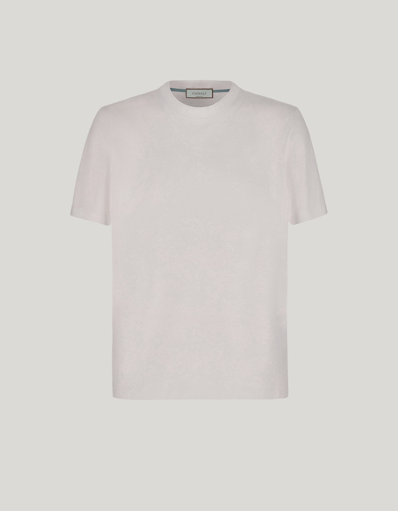 WHITE T-SHIRT IN FILOSCOZIA COTTON 1