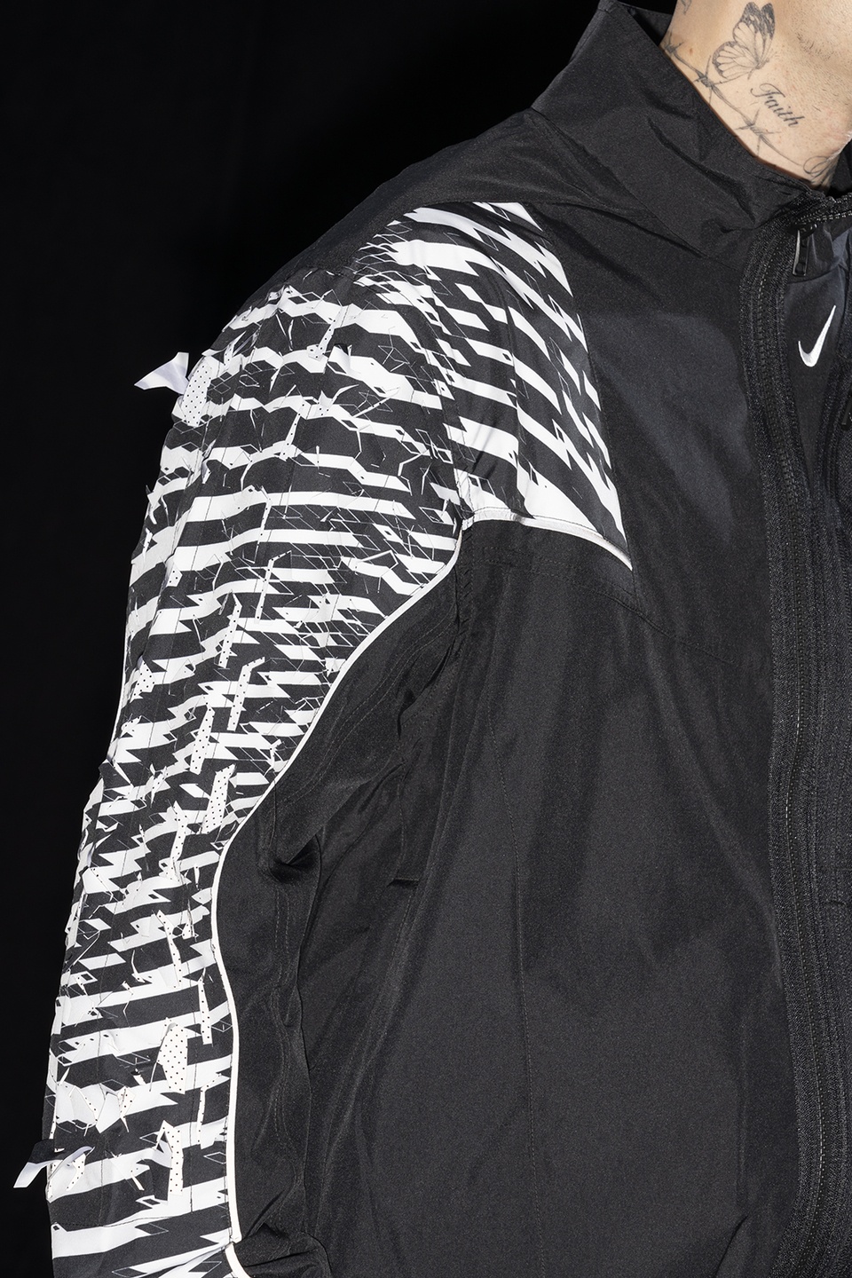 GGG-J2-011 Nike® Acronym® Track Jacket Woven Black/Black/White/Black - 18