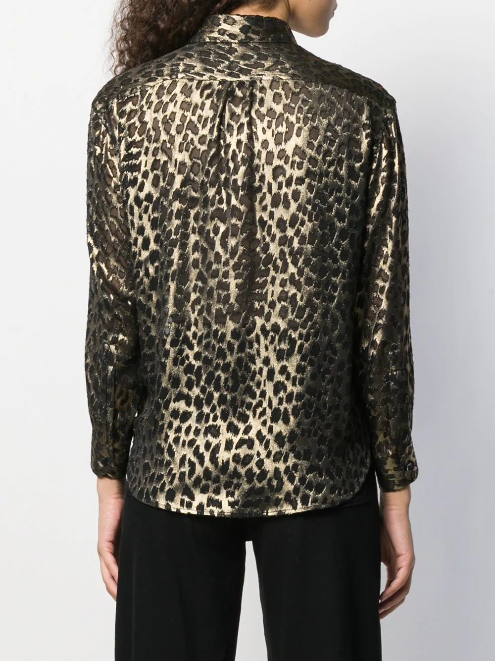 leopard-print shirt - 4