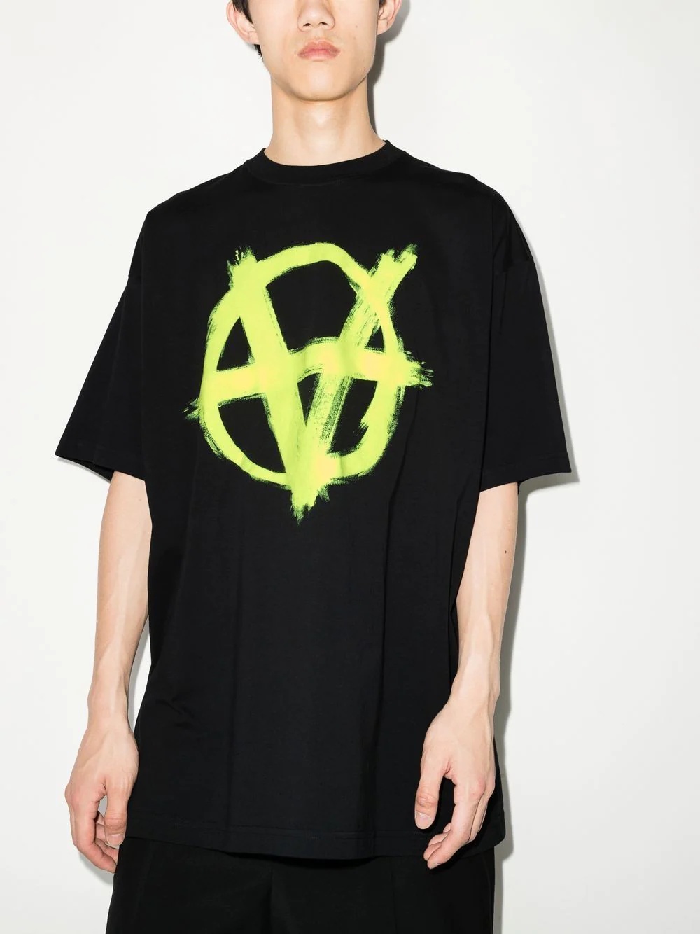 Anarchy logo-print T-shirt - 2