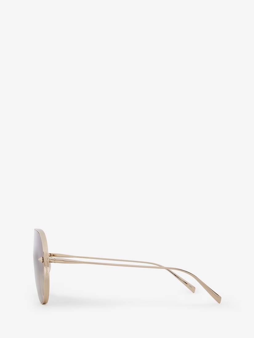 Metal Studs Mask Sunglasses - 4