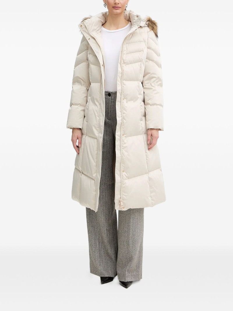 GUESS USA fur hooded belted jacket outlook