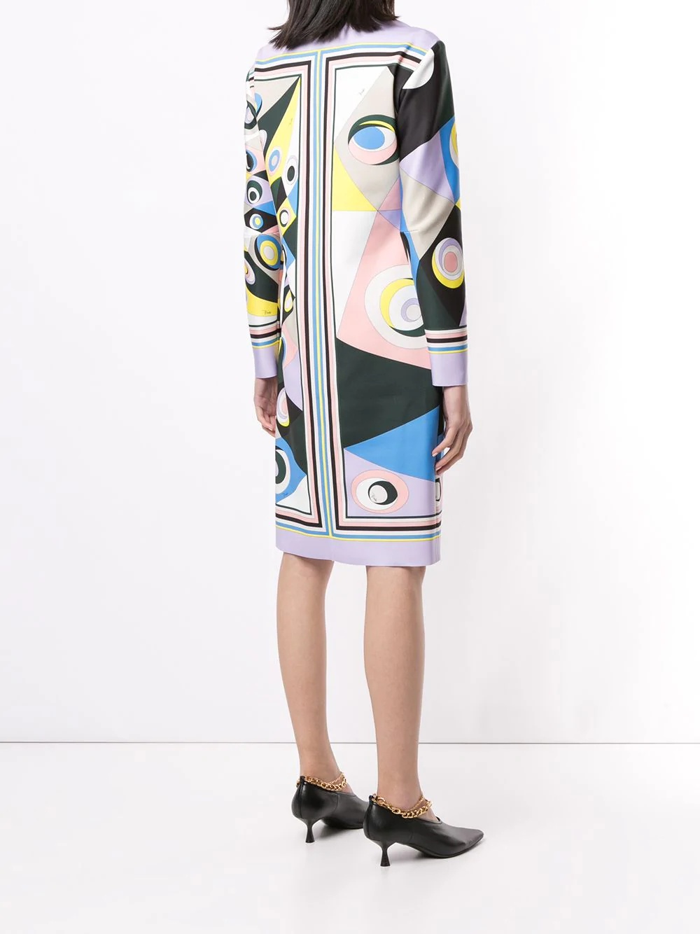 Occhi print shift dress - 4