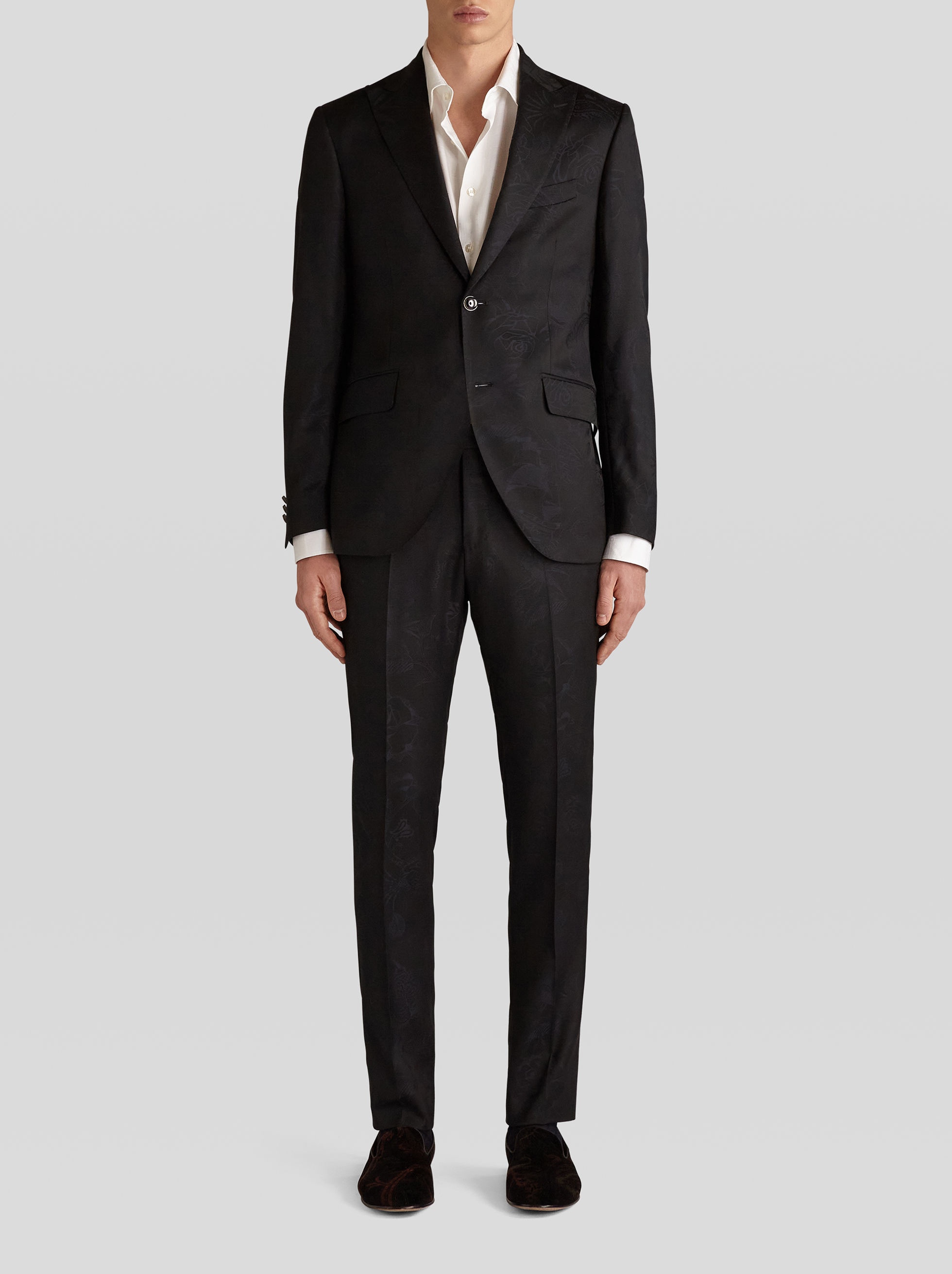 SEMI-TRADITIONAL WOOL JACQUARD SUIT - 3