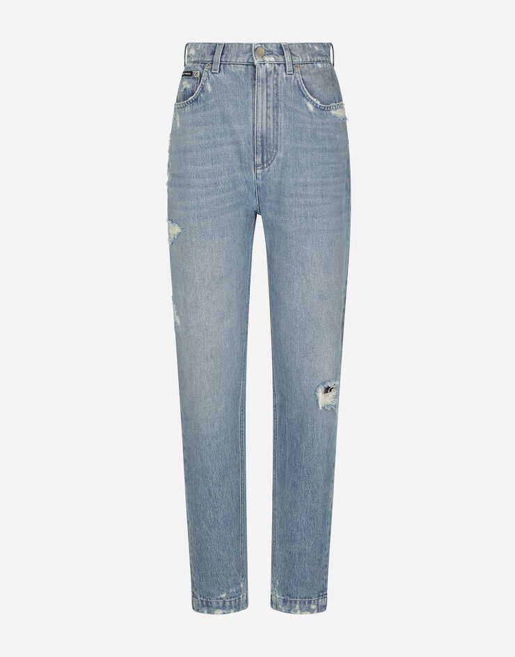 Jeans with mini-ripped details - 1